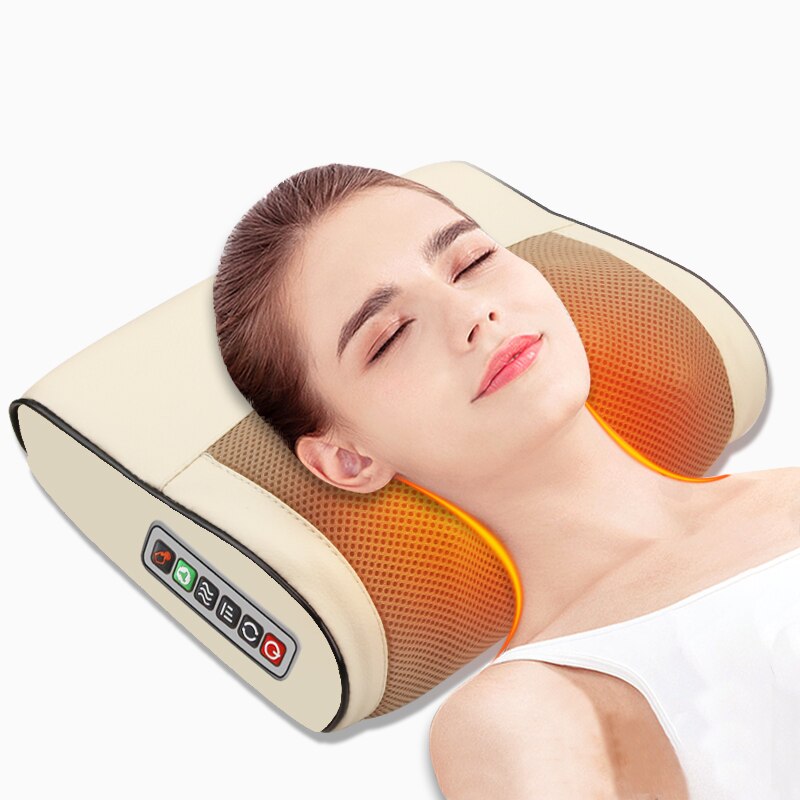 Neck & Shoulder Muscles Heating Massage Pillow