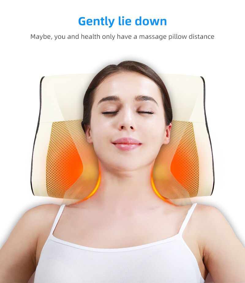 Neck & Shoulder Muscles Heating Massage Pillow