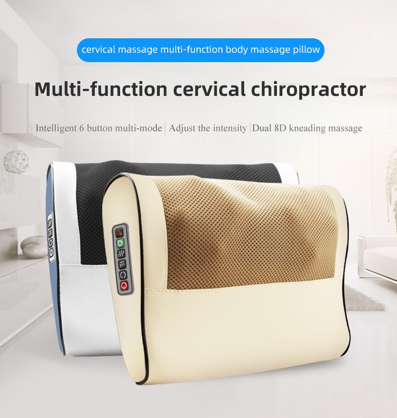 Neck & Shoulder Muscles Heating Massage Pillow