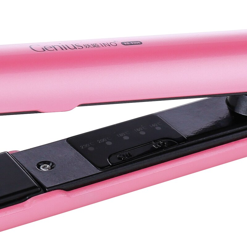 Pink Temperature Control Ceramic Hair Straightener