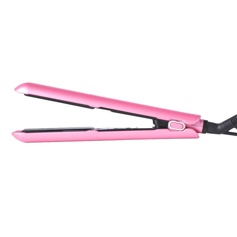 Pink Temperature Control Ceramic Hair Straightener