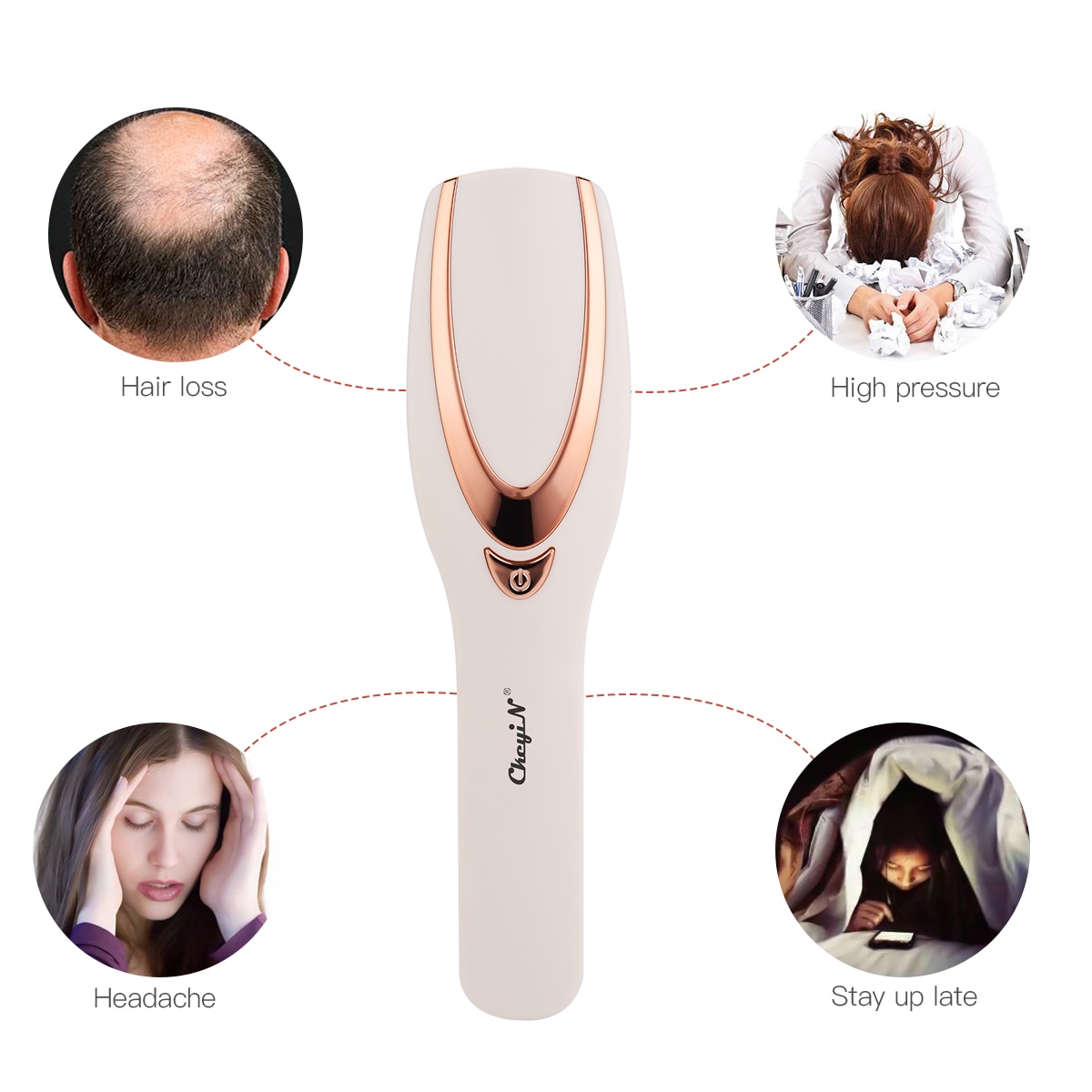 Phototherapy Head Massager Brush