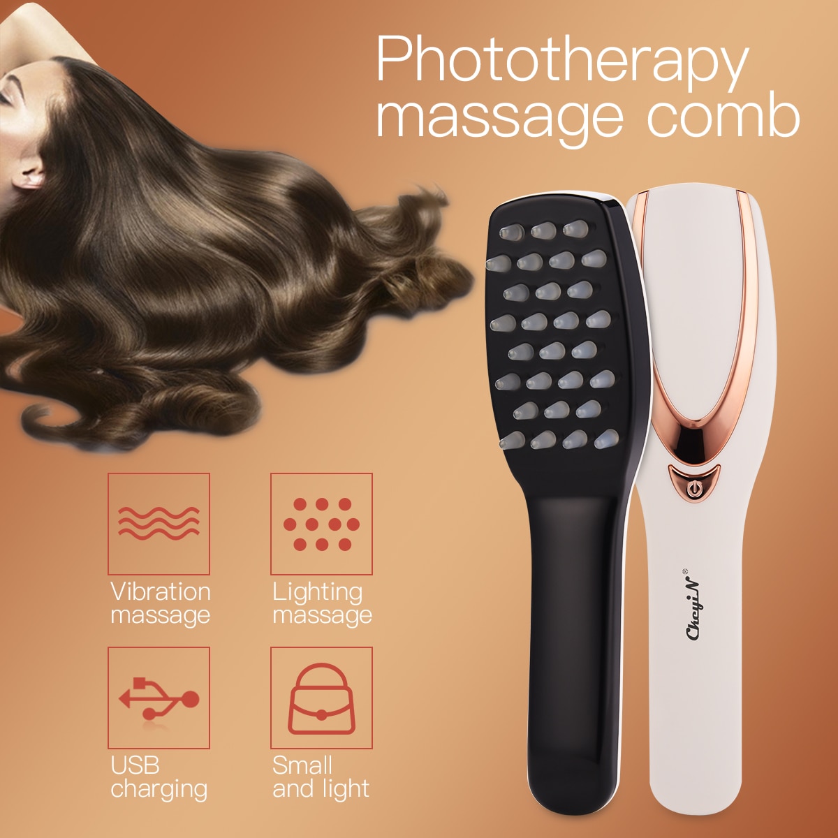 Phototherapy Head Massager Brush
