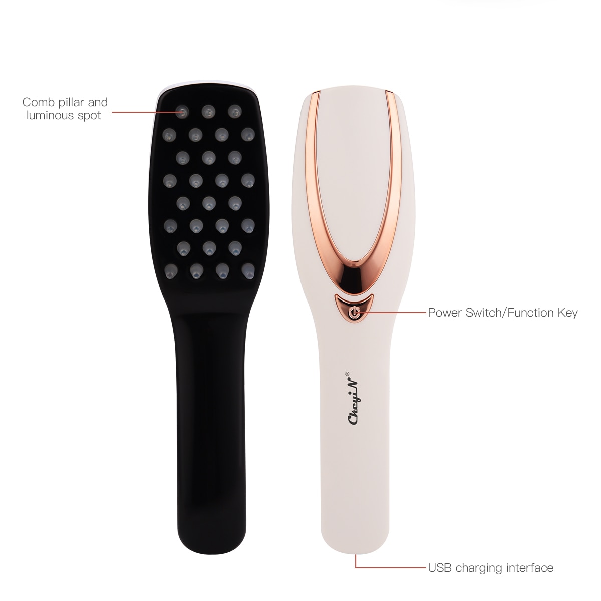 Phototherapy Head Massager Brush