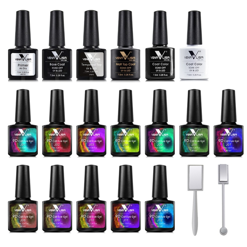 Magnetic Chameleon Nail Gels Set with Tools