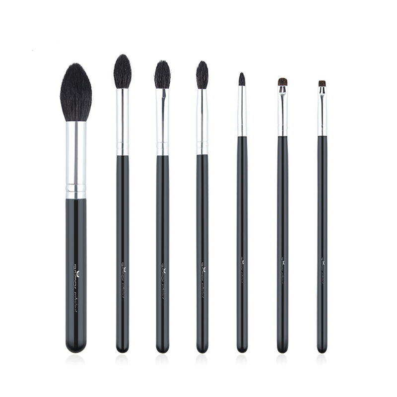Black Make Up Brushes Set