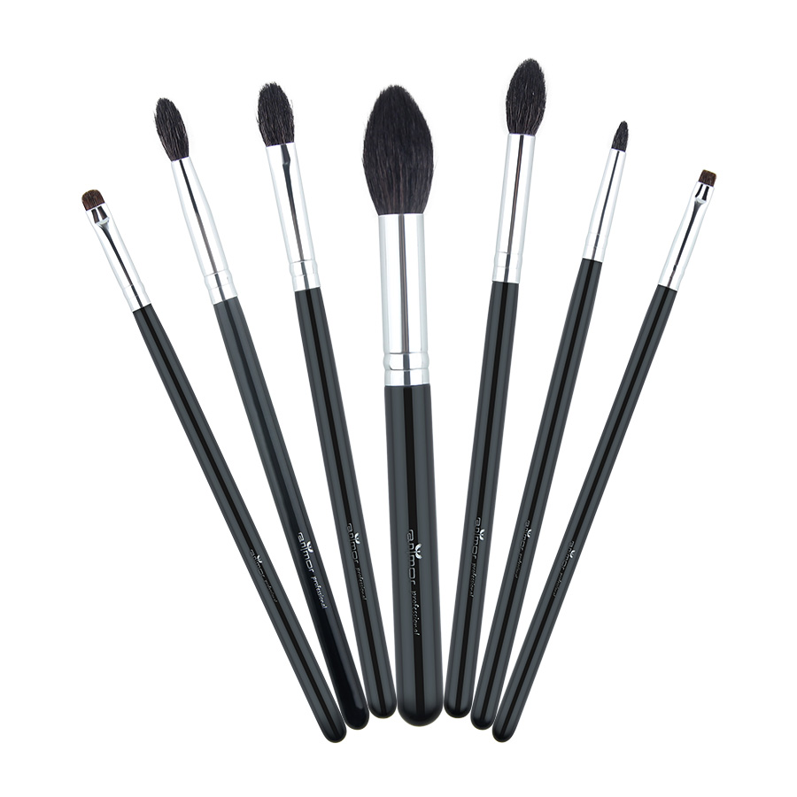 Black Make Up Brushes Set