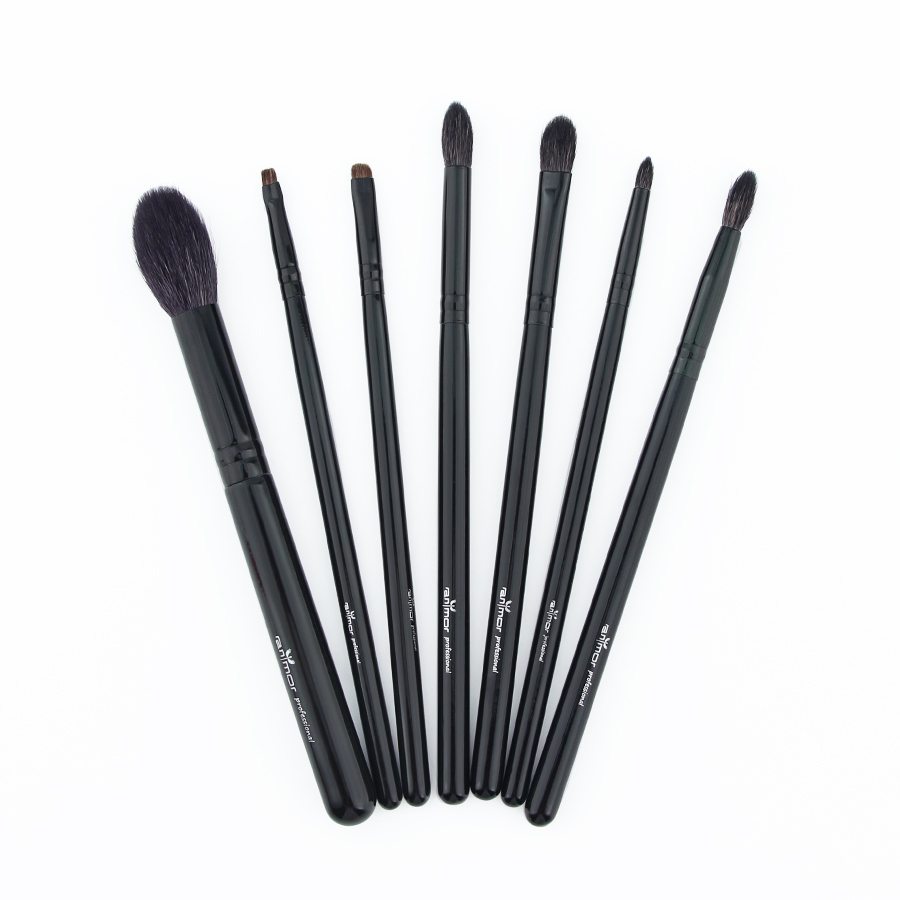 Black Make Up Brushes Set