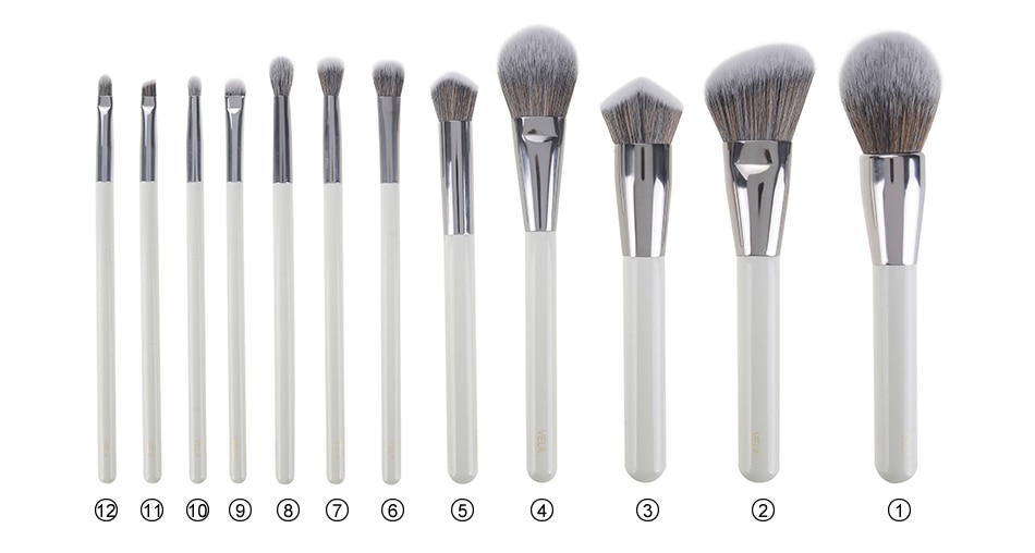 Professional Makeup Brushes Set with Case 12 Pcs
